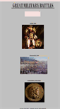 Mobile Screenshot of greatmilitarybattles.com